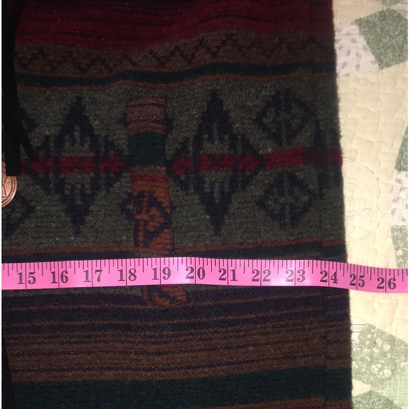 WOOLRICH XL Navaho Aztec Blanket Coat Snap Closure Down Front Double pockets - Picture 6 of 16